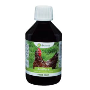 Photo du produit "AmiVers", aliment complémentaire pour la gestion de parasitisme interne chez les poules